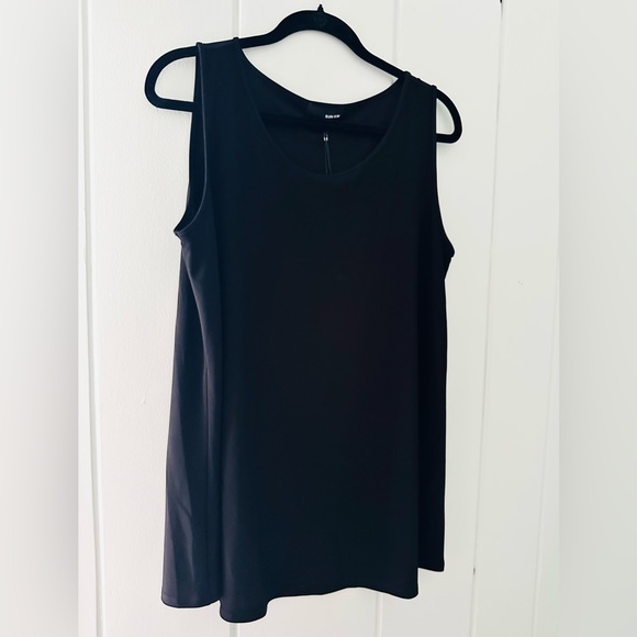 NWT Sun Kim Black Sleeveless Top / L - Picture 1 of 8